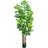 Hausvita 6ft Artificial Fiddle Leaf Fig Tree with Woven Seagrass Plant Basket 