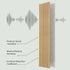 Hausvita Acoustic Solid Wood Slat Wall Panels ( 2 Panels Per Box ) 