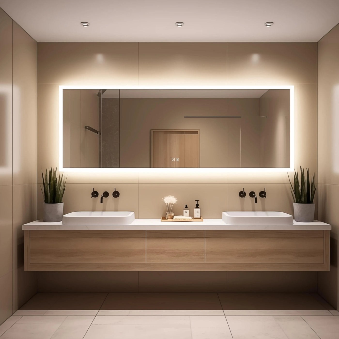 Rectangular LED Bathroom Mirrors