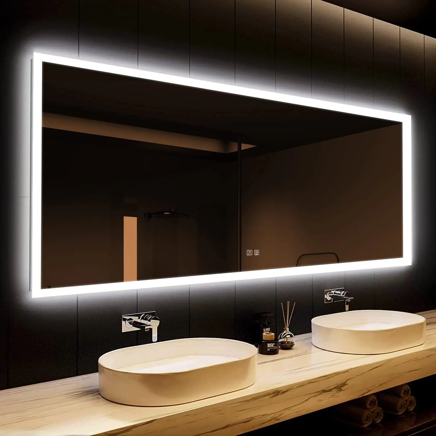 Hausvita Deluxe Edge Glow LED Bathroom Mirror 