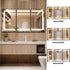 Hausvita Framed Recessed LED Light Bathroom Medicine Cabinet -Lager 