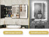 Hausvita Framed Recessed LED Light Bathroom Medicine Cabinet -Lager 