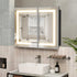 Hausvita Framed Recessed LED Light Bathroom Medicine Cabinet -medium 