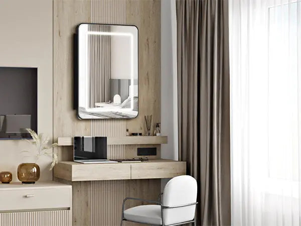 Hausvita Framed Recessed LED Light Bathroom Medicine Cabinet 