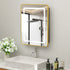 Hausvita Framed Recessed LED Light Bathroom Medicine Cabinet 