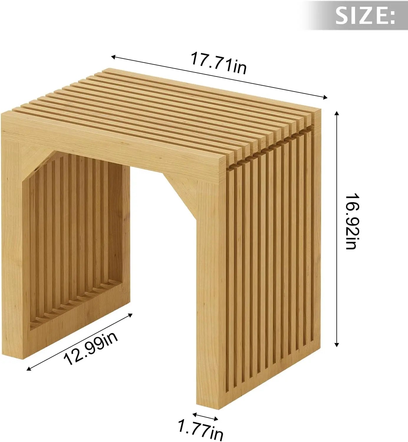 Hausvita HiKingQueens 35" Dining Bench, Indoor Wood Bench for Entryway,Living Room,Kitchen and Bedroom (Nature, Long Bench) 