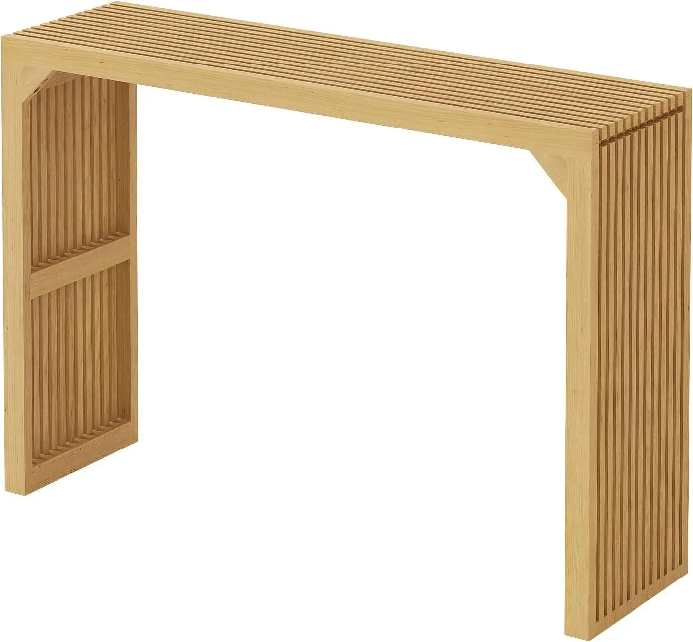 Hausvita HiKingQueens 35" Dining Bench, Indoor Wood Bench for Entryway,Living Room,Kitchen and Bedroom (Nature, Long Bench) 