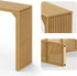 Hausvita HiKingQueens 35" Dining Bench, Indoor Wood Bench for Entryway,Living Room,Kitchen and Bedroom (Nature, Long Bench) 