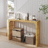 Hausvita HiKingQueens 35" Dining Bench, Indoor Wood Bench for Entryway,Living Room,Kitchen and Bedroom (Nature, Long Bench) 