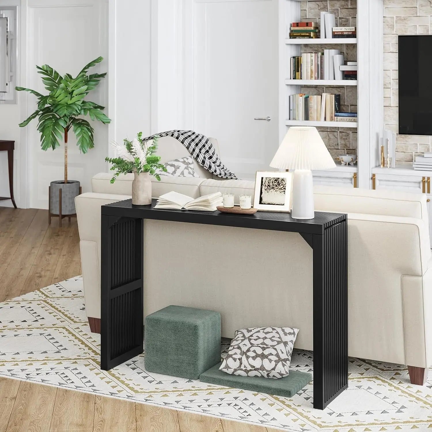 Hausvita HiKingQueens 35" Dining Bench, Indoor Wood Bench for Entryway,Living Room,Kitchen and Bedroom (Nature, Long Bench) 