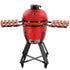 Hausvita Outdoor Larger Ceramic Kamado Charcoal Grill and Smoker with Cover 