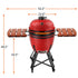 Hausvita Outdoor Larger Ceramic Kamado Charcoal Grill and Smoker with Cover 