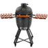 Hausvita Outdoor Larger Ceramic Kamado Charcoal Grill and Smoker with Cover 