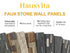 Hausvita PU Stone Panel Faux Stone Look Wall 47.24"L x11.81"W 