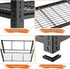 Hausvita Storage Shelves Heavy Duty, 48" L x 18" W x 72" H Garage Wire Shelving Unit Loads 2000LBS, 5-tier Adjustable Metal Industrial Utility Shelf Rack for Kitchen, Laundry Room, Pantry, Warehouse, Basement 