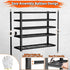Hausvita Storage Shelves Heavy Duty, 48" L x 18" W x 72" H Garage Wire Shelving Unit Loads 2000LBS, 5-tier Adjustable Metal Industrial Utility Shelf Rack for Kitchen, Laundry Room, Pantry, Warehouse, Basement 