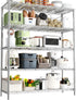 Hausvita Storage Shelves Heavy Duty, 48" L x 20" W x 72" H Garage Wire Shelving Unit Loads 2000LBS, 5-tier Adjustable Metal Industrial Utility Shelf Rack for Kitchen, Laundry Room, Pantry, Warehouse, Basement 