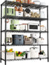 Hausvita Storage Shelves Heavy Duty, 48" L x 20" W x 72" H Garage Wire Shelving Unit Loads 2000LBS, 5-tier Adjustable Metal Industrial Utility Shelf Rack for Kitchen, Laundry Room, Pantry, Warehouse, Basement 