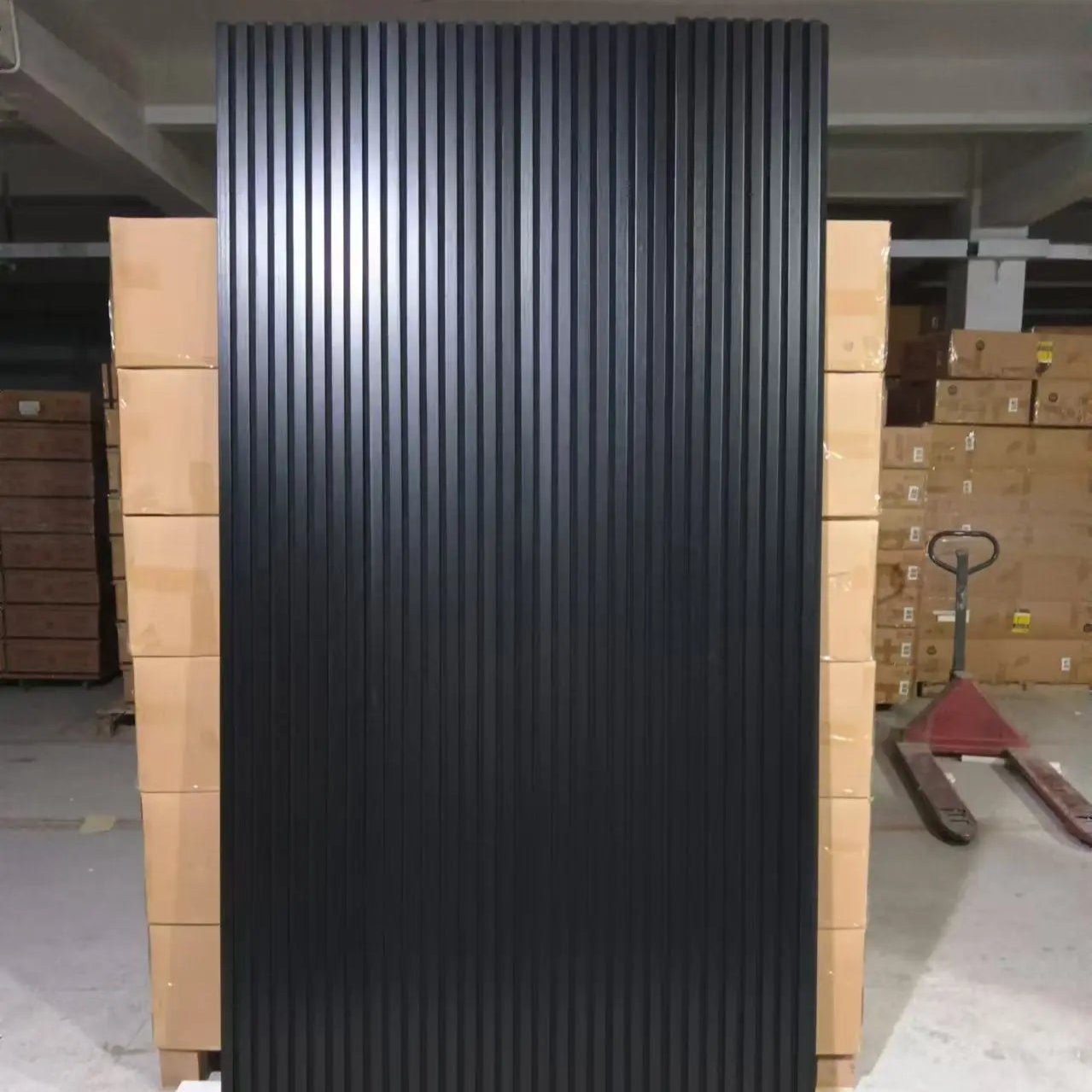 Luxury Black Acoustic Solid Wood Wall Panels ( 2 Panels Per Box） 