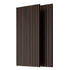 MDF Dark Walnut Acoustic Slat Wood Wall Panels 