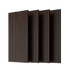 MDF Dark Walnut Acoustic Slat Wood Wall Panels（4PC） 