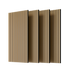 MDF White Oak Acoustic Slat Wood Wall Panels（4PC） 