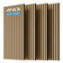 MDF White Oak Acoustic Slat Wood Wall Panels（4PC） 
