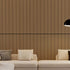 MDF White Oak Acoustic Slat Wood Wall Panels（4PC） 