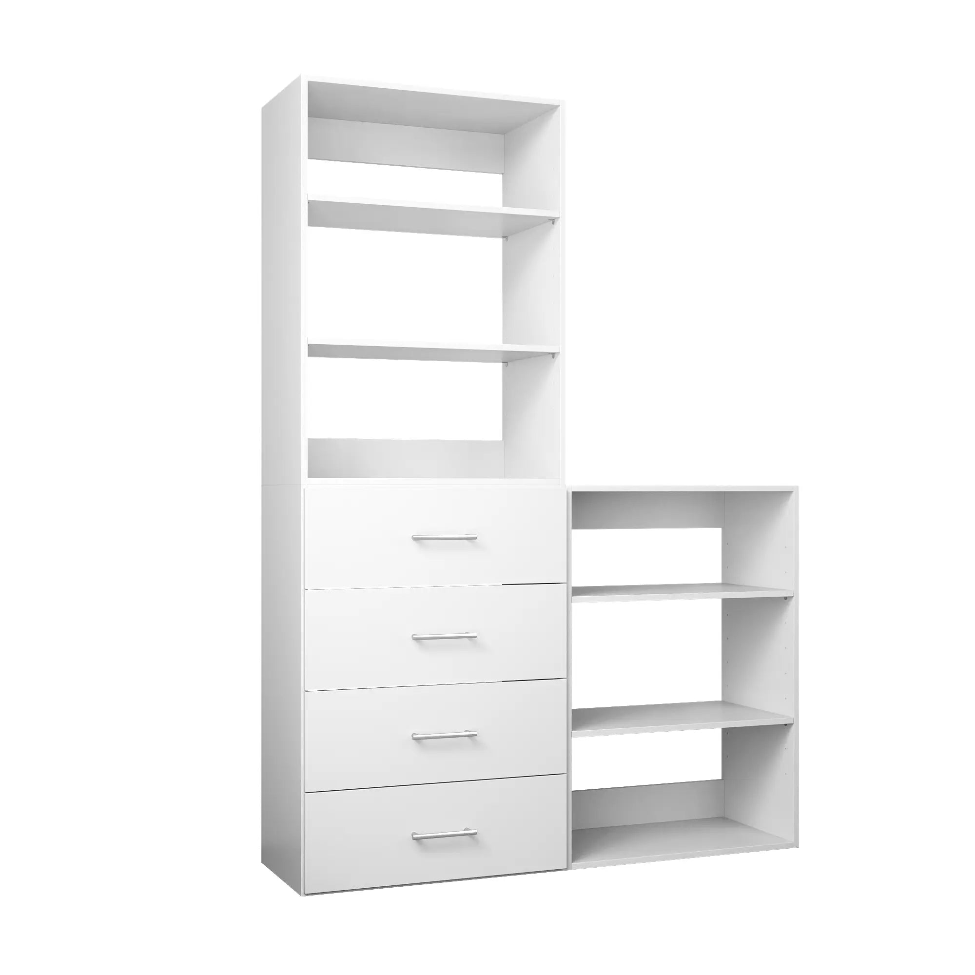 Modular Wardrobe System With 4 Drawers 