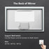 Motion Sensor Frameless LED Smart Bathroom Mirror 