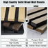 【Pre Order】Luxury Black Acoustic Soild Wood Wall Panels ( 2 Panels Per Box） 