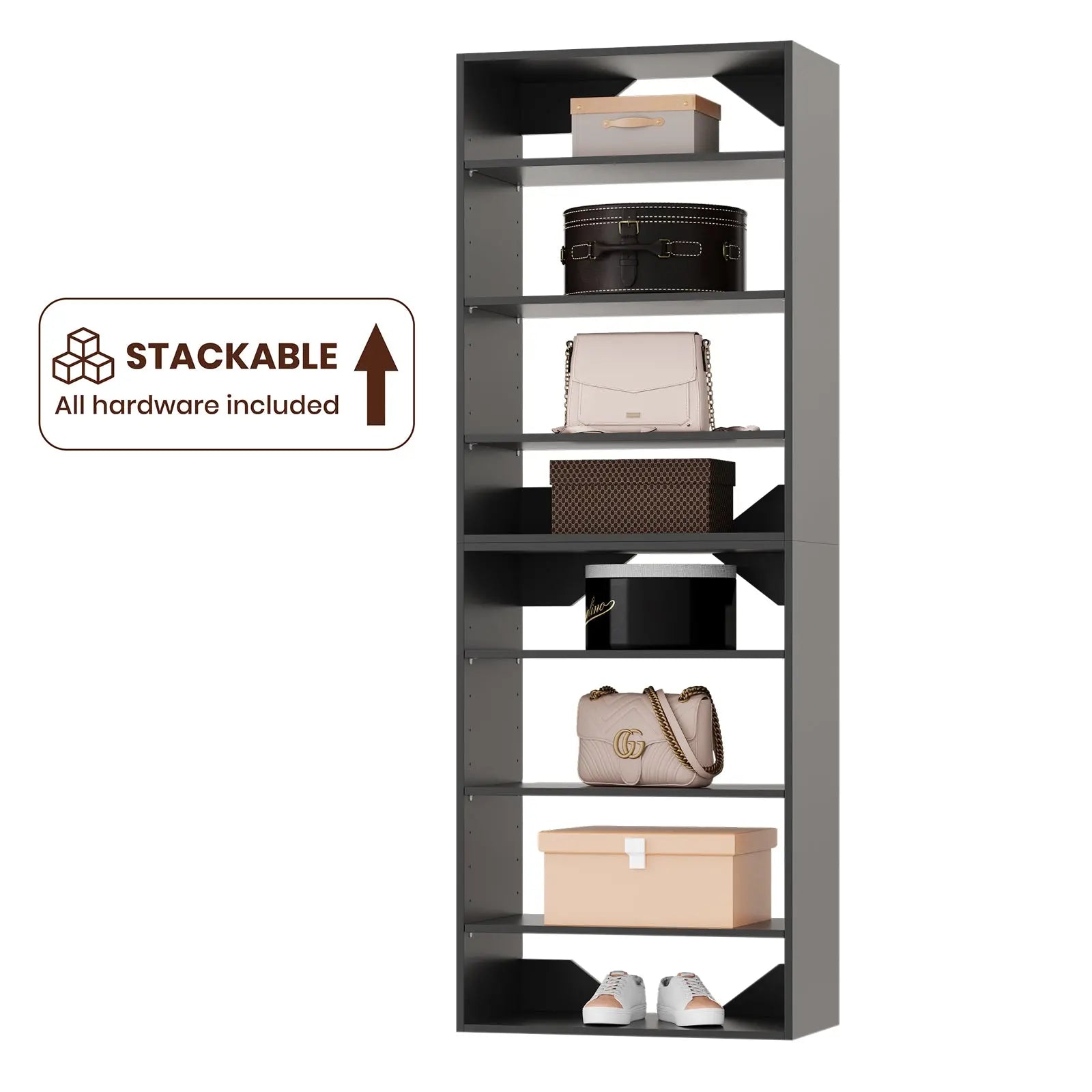 Reach-In Short Tower Closet 