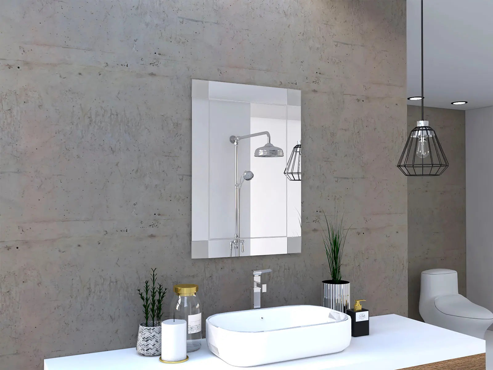 Rectangle Wall-Mounted Mirrors For Bathrooms 