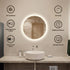 Round LED Bathroom Vanity Mirror With Dimmable Lights 