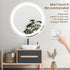 Round Led Backlit Bathroom Vanity Mirror With Dimmable Lights 