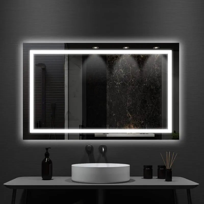 Standard Center Glow LED Bathroom Mirror 