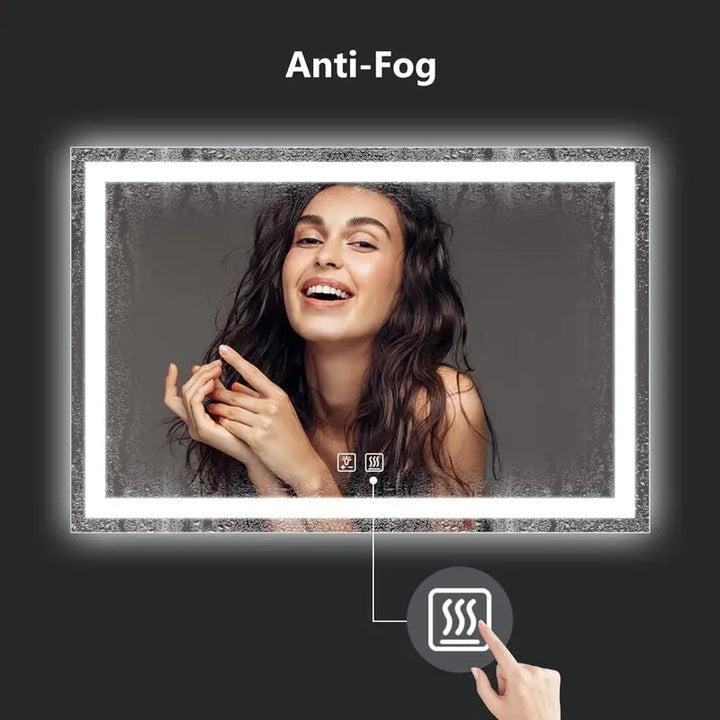 Standard Center Glow LED Bathroom Mirror main image 1