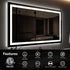 Standard Center Glow LED Bathroom Mirror 