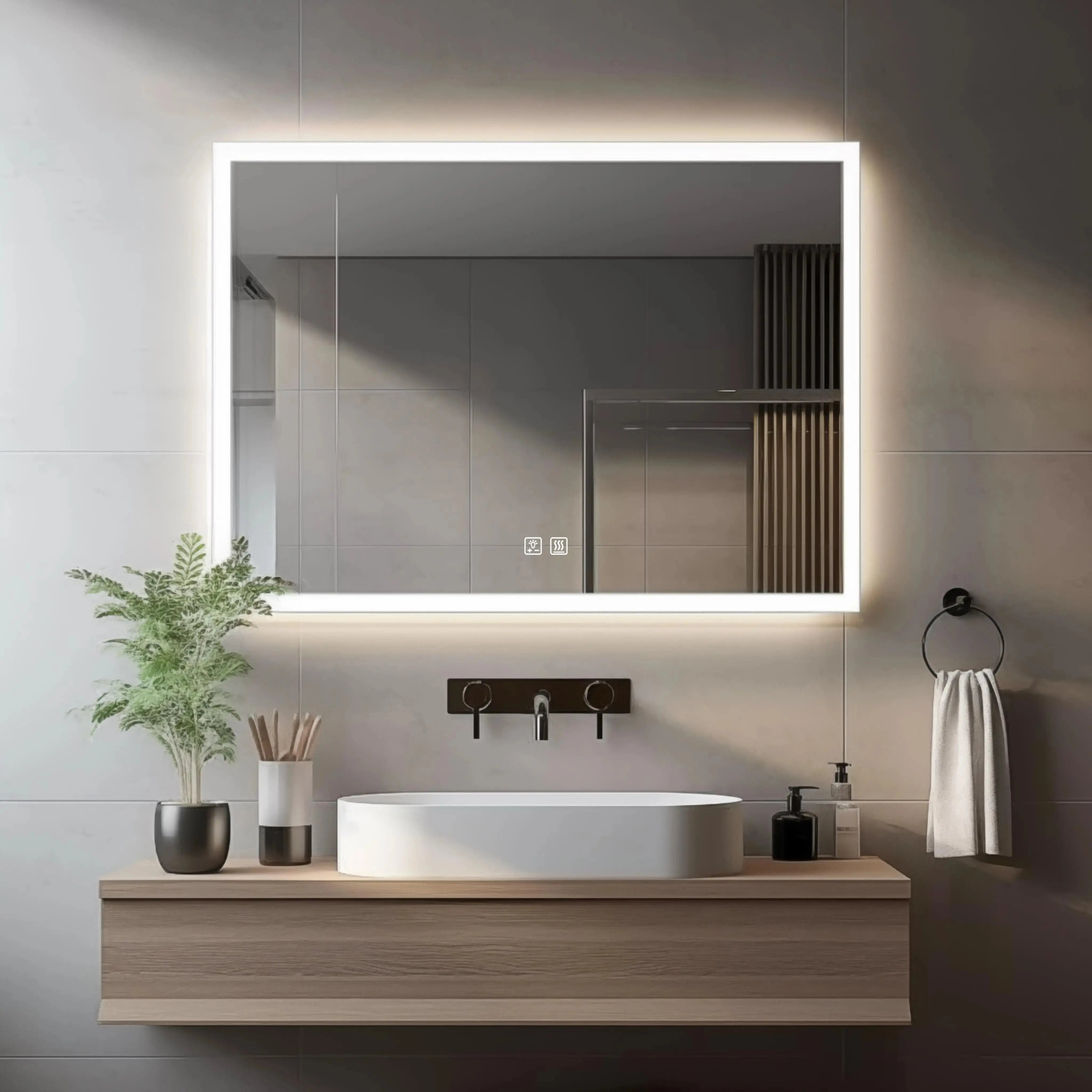 Standard Edge Glow LED Bathroom Mirror 