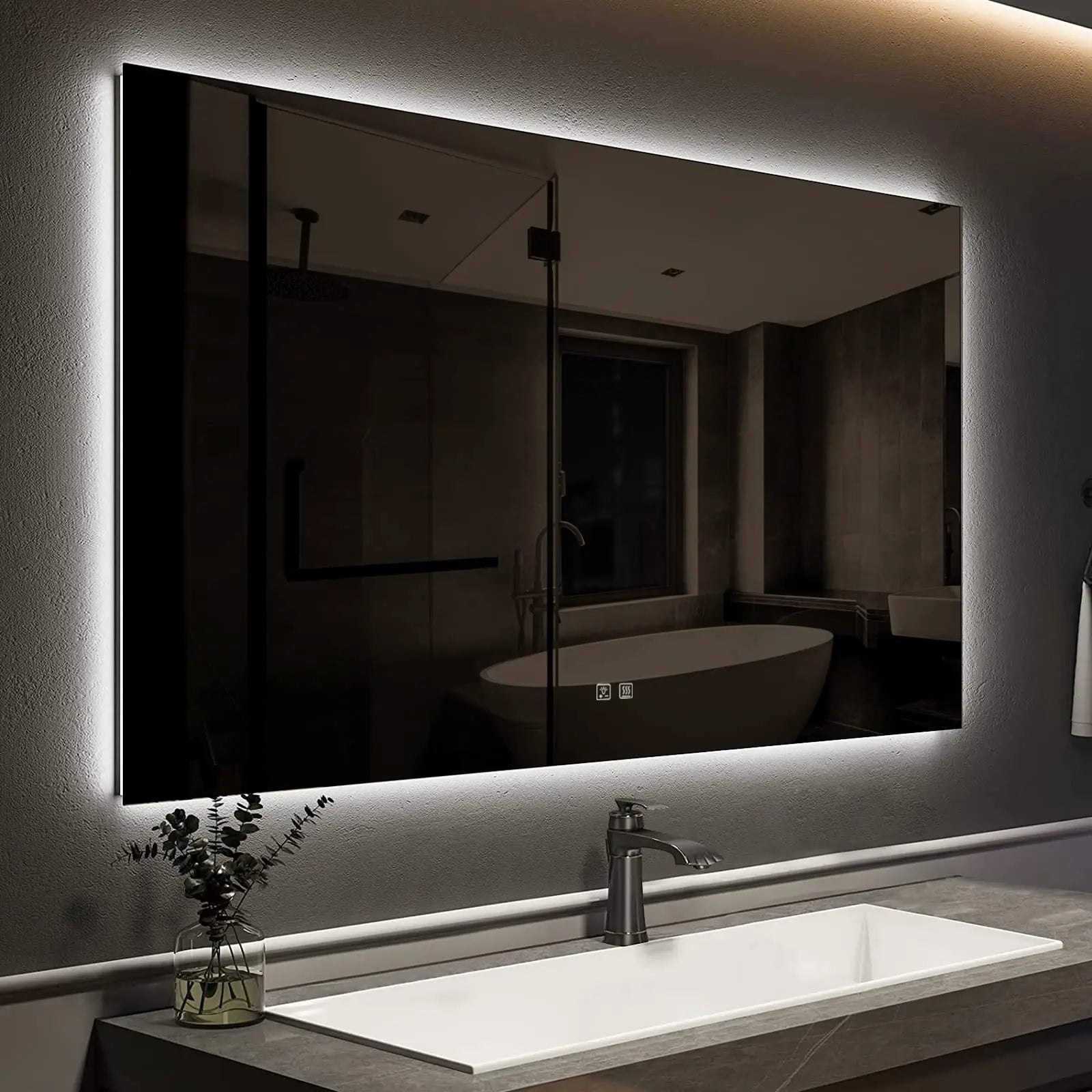 Standard Sleek Backlit LED Bathroom Mirror 