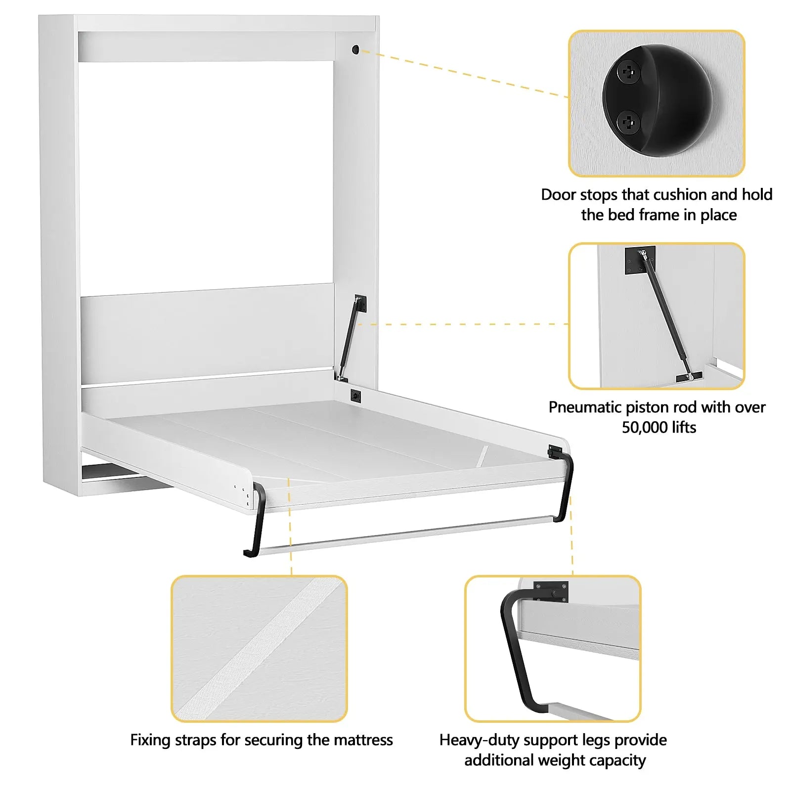 Twin Size Murphy Wall Bed 