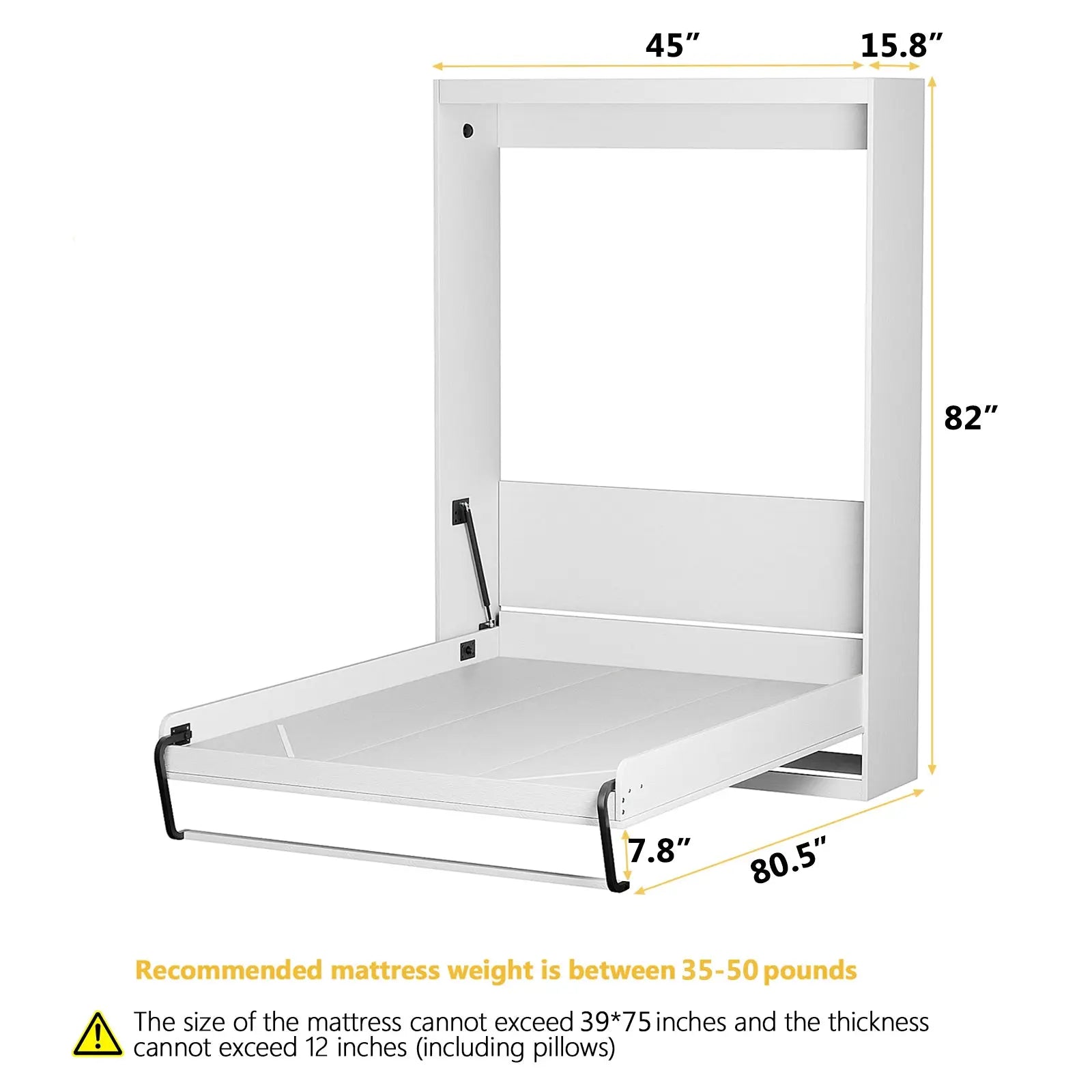 Twin Size Murphy Wall Bed 