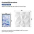 White Diamond Textured PVC Wall Panels Tiles Cover 32 Sq Ft 