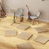 White Squares Textured PVC Wall Panels Tiles Cover 32 Sq Ft 