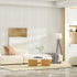 White Textured PVC Slat Wall Panels Tiles Cover 32 Sq Ft 
