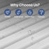 White Textured PVC Slat Wall Panels Tiles Cover 32 Sq Ft 