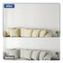 White Wave Textured PVC Wall Panels Tiles Cover 32 Sq Ft 
