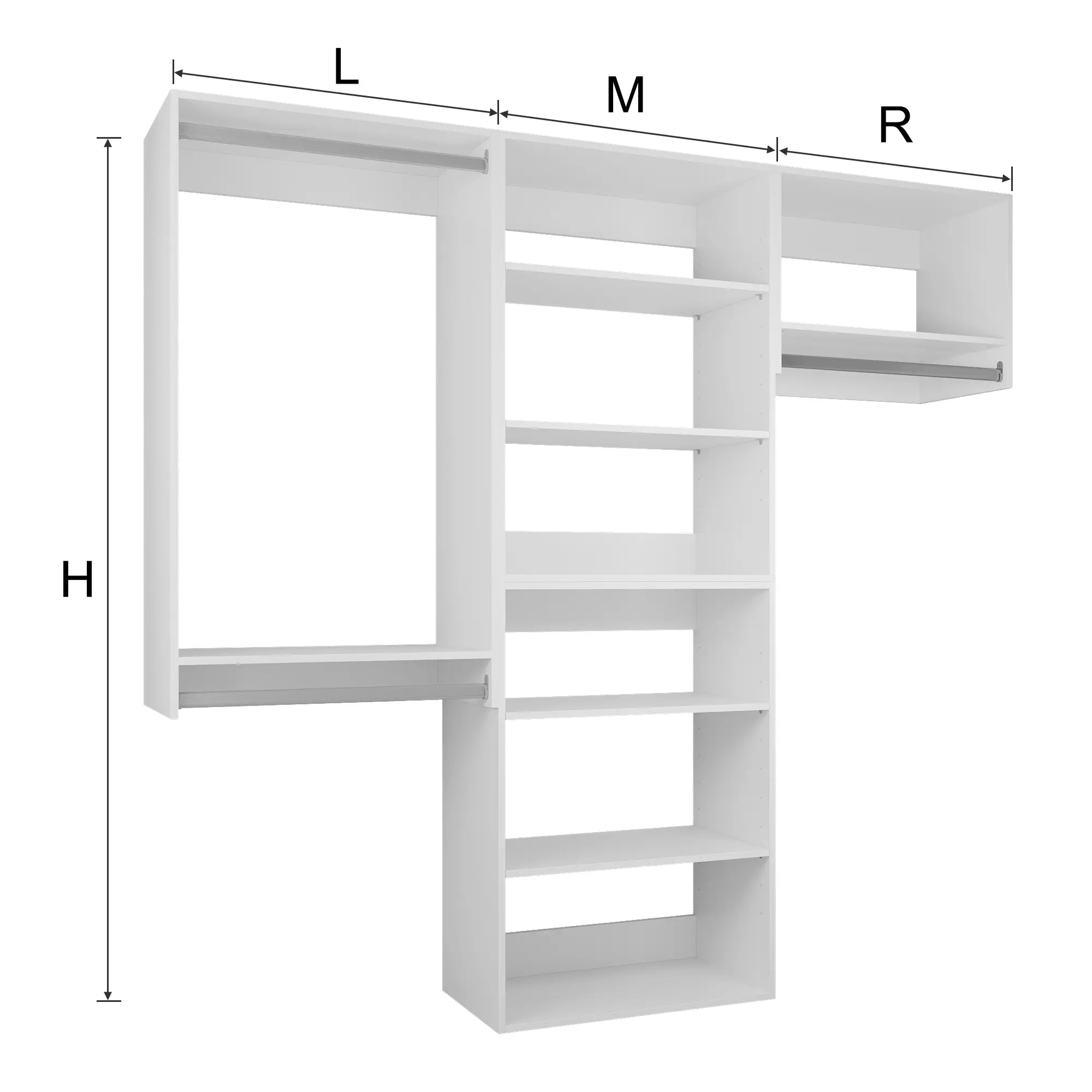 YChoiceMe Bedroom open wardrobe 