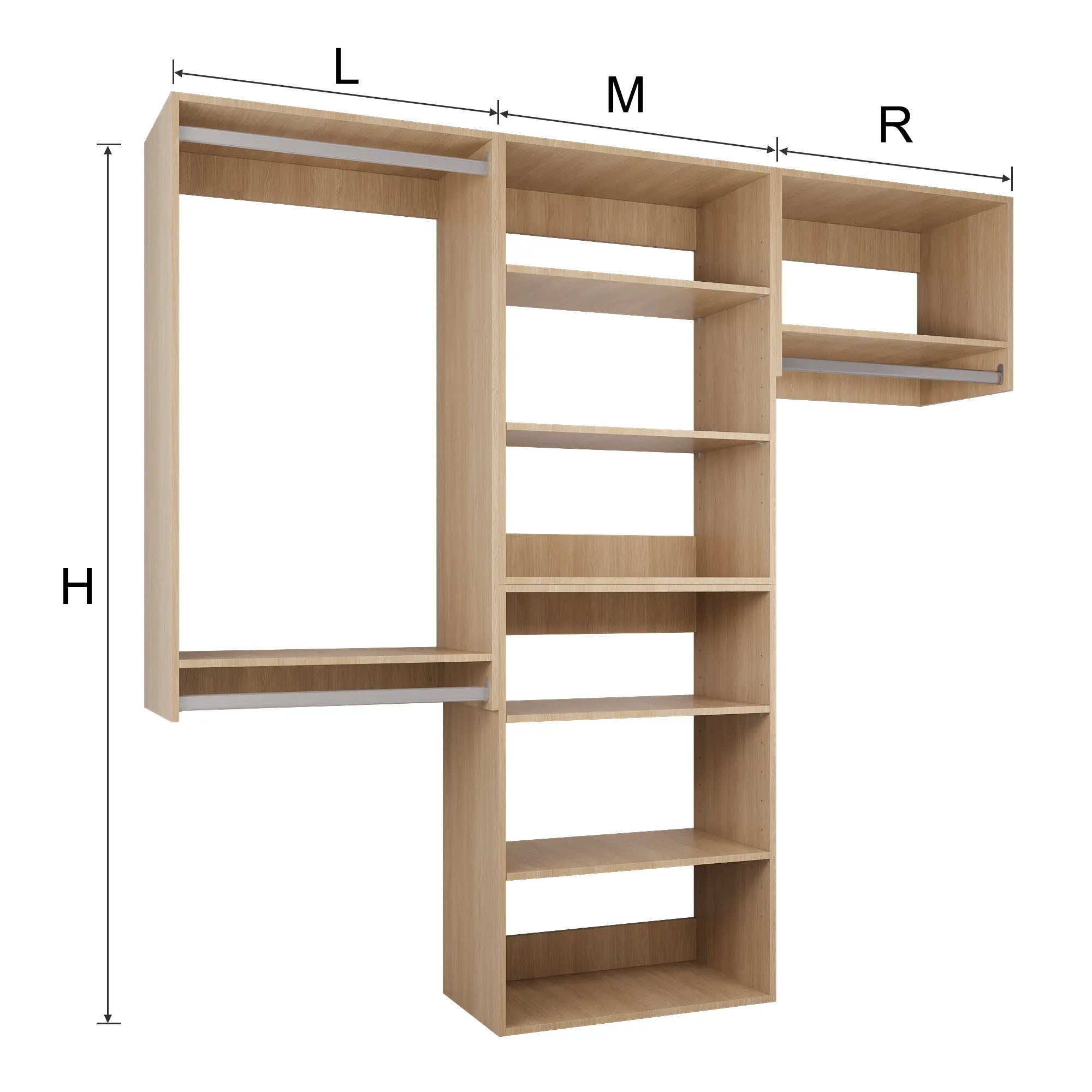 YChoiceMe Bedroom open wardrobe 