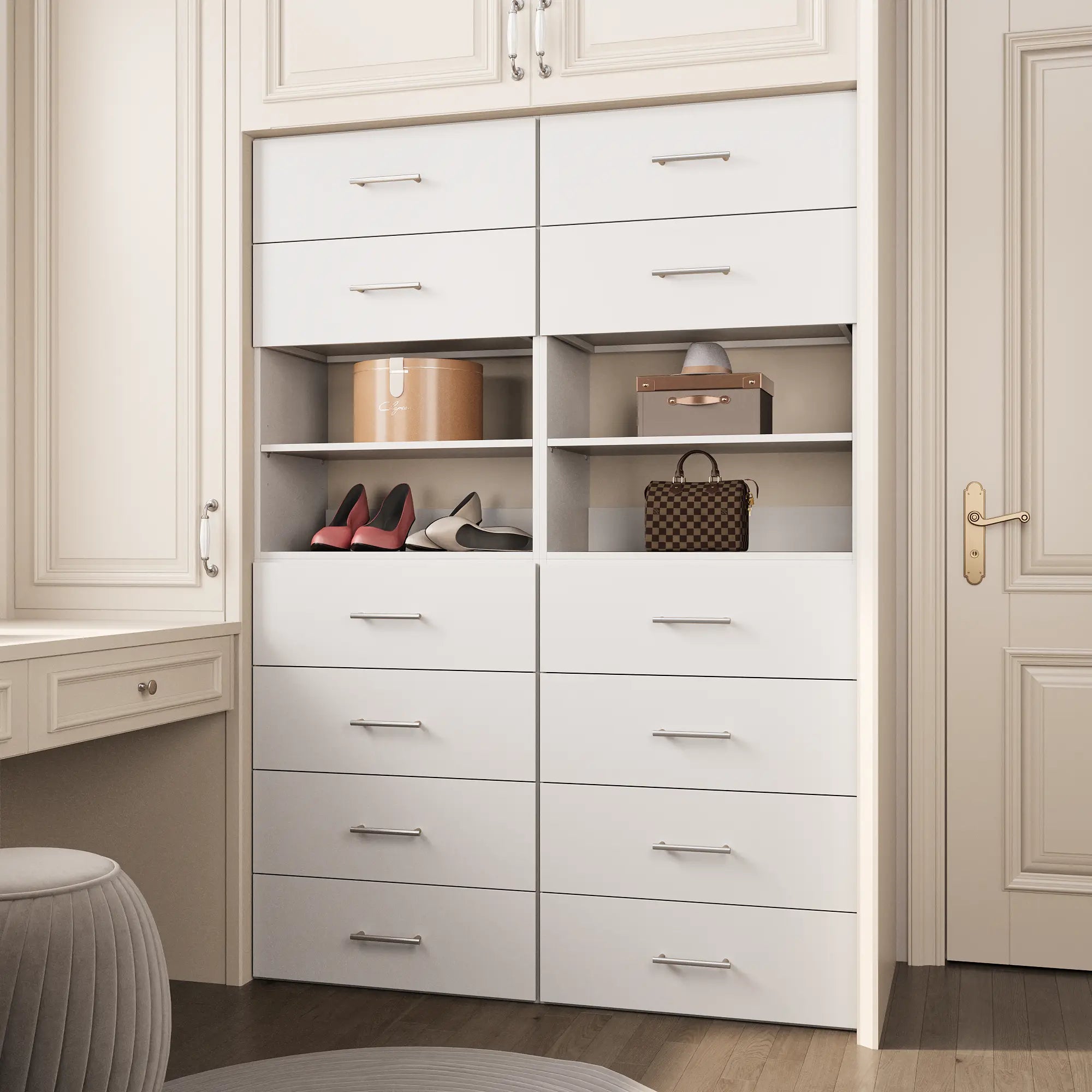 YChoiceMe Modern White Pantry 